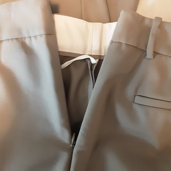Aritzia Babaton Tan Beige Mid-Rise Side Zip Pants Size 10 - Picture 9 of 14